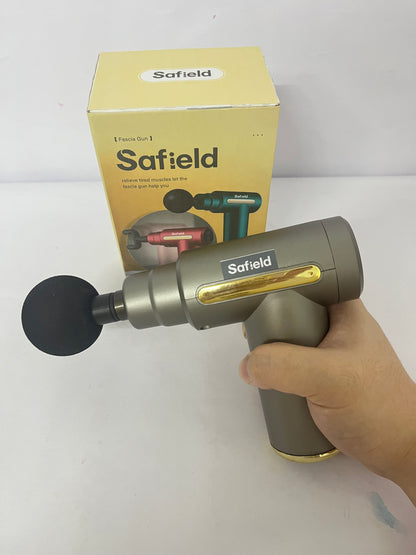 Safield Massage Gun, Small Travel Tool, Massage Gun Deep Tissue,Percussion Handheld Portable Muscle Massager Tool for Full Body Pain Relief, Ideal Gifts for Men, Women(Gray)