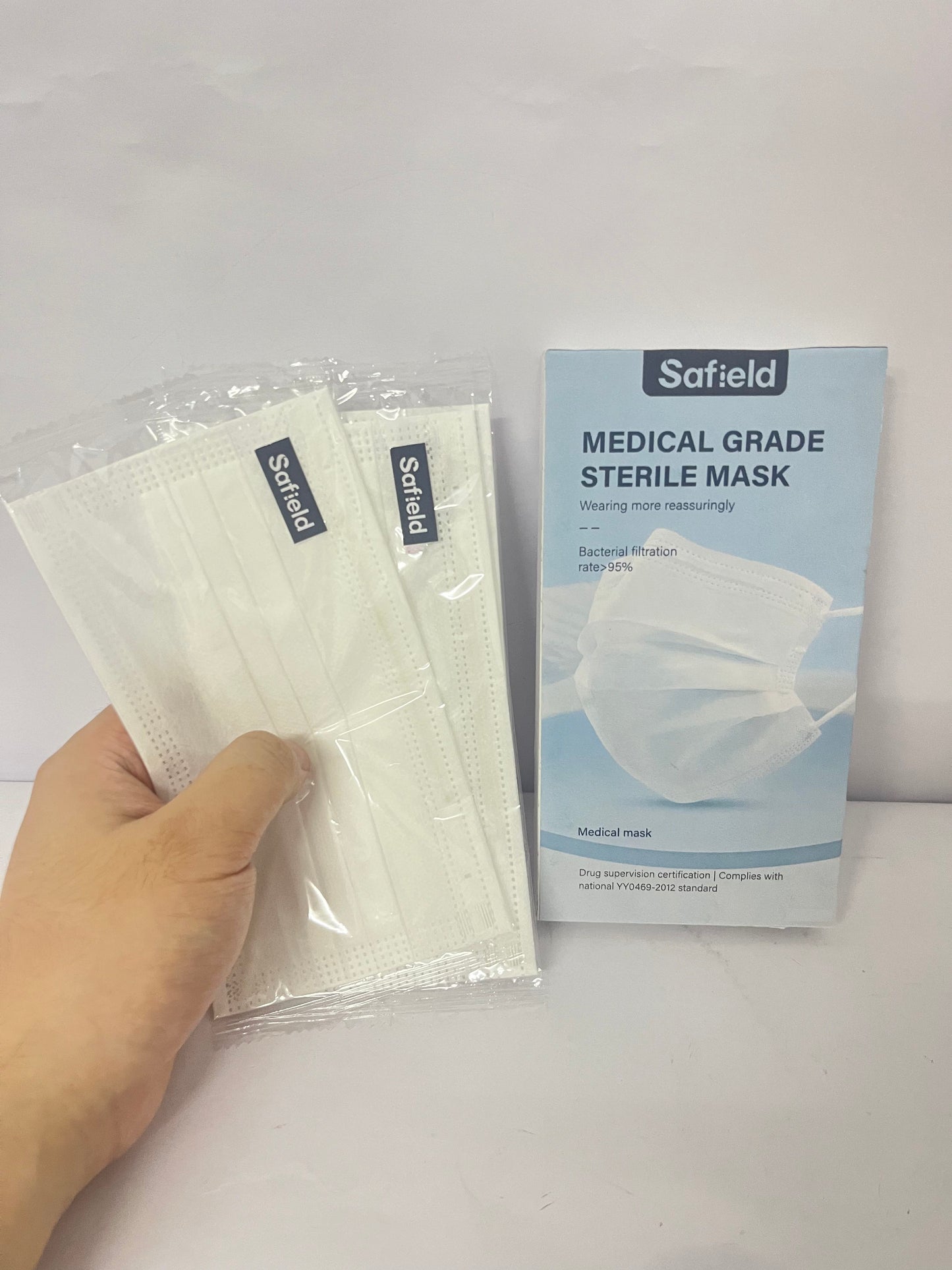 Safield White Disposable Face Masks 20 Pcs White Face Mask 3 Ply Protection Masks