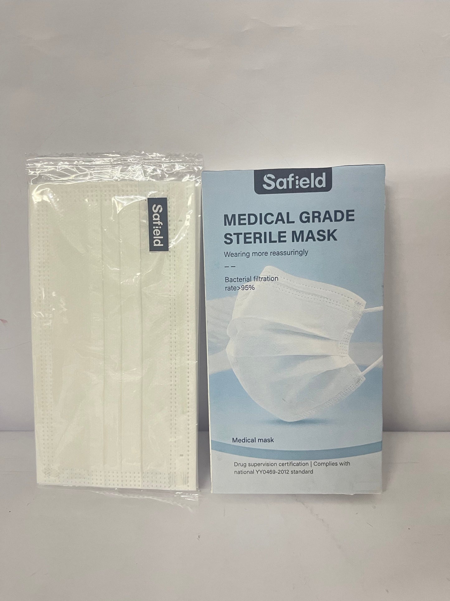 Safield White Disposable Face Masks 20 Pcs White Face Mask 3 Ply Protection Masks
