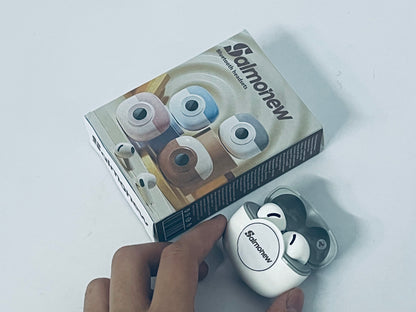 Salmonew Wireless Bluetooth Earbuds - True Wireless Stereo Headphones with Stereo Sound, Long Battery Life for Sports, Work, Travel
