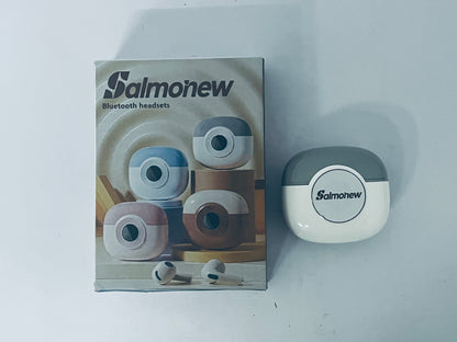 Salmonew Wireless Bluetooth Earbuds - True Wireless Stereo Headphones with Stereo Sound, Long Battery Life for Sports, Work, Travel