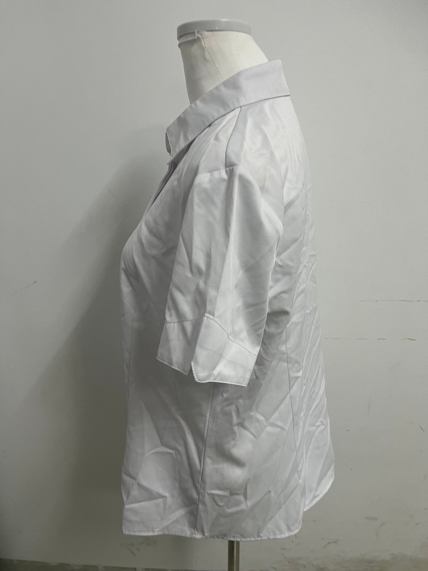 Salurair Chemises White Short-Sleeve Shirt Minimalist & Smart Comfortable & Skin-Friendly Essential for Multi-Scene Outfits in Workplace and Daily Life