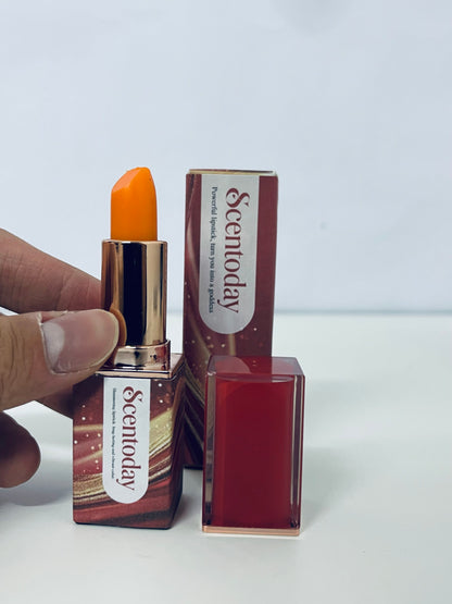 Scentoday Color-Changing Lipstick Orange Tone Brightening Moisturizing & Lip Care A Versatile Tool for Daily Makeup