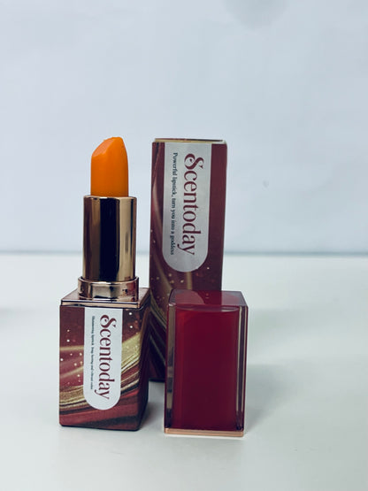 Scentoday Color-Changing Lipstick Orange Tone Brightening Moisturizing & Lip Care A Versatile Tool for Daily Makeup