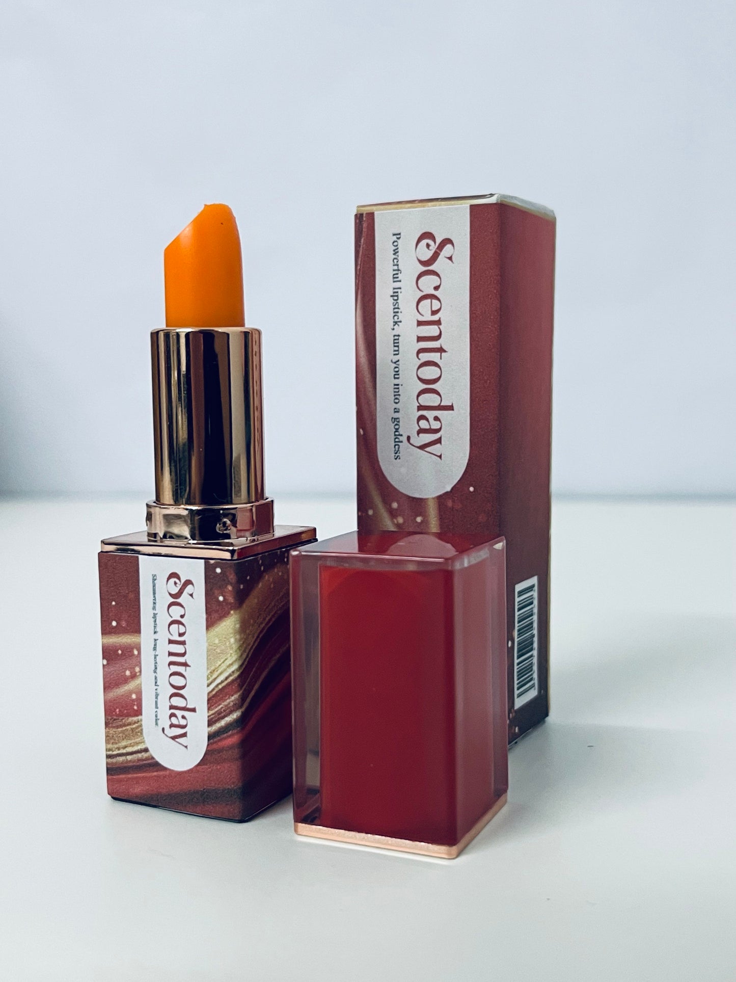 Scentoday Color-Changing Lipstick Orange Tone Brightening Moisturizing & Lip Care A Versatile Tool for Daily Makeup