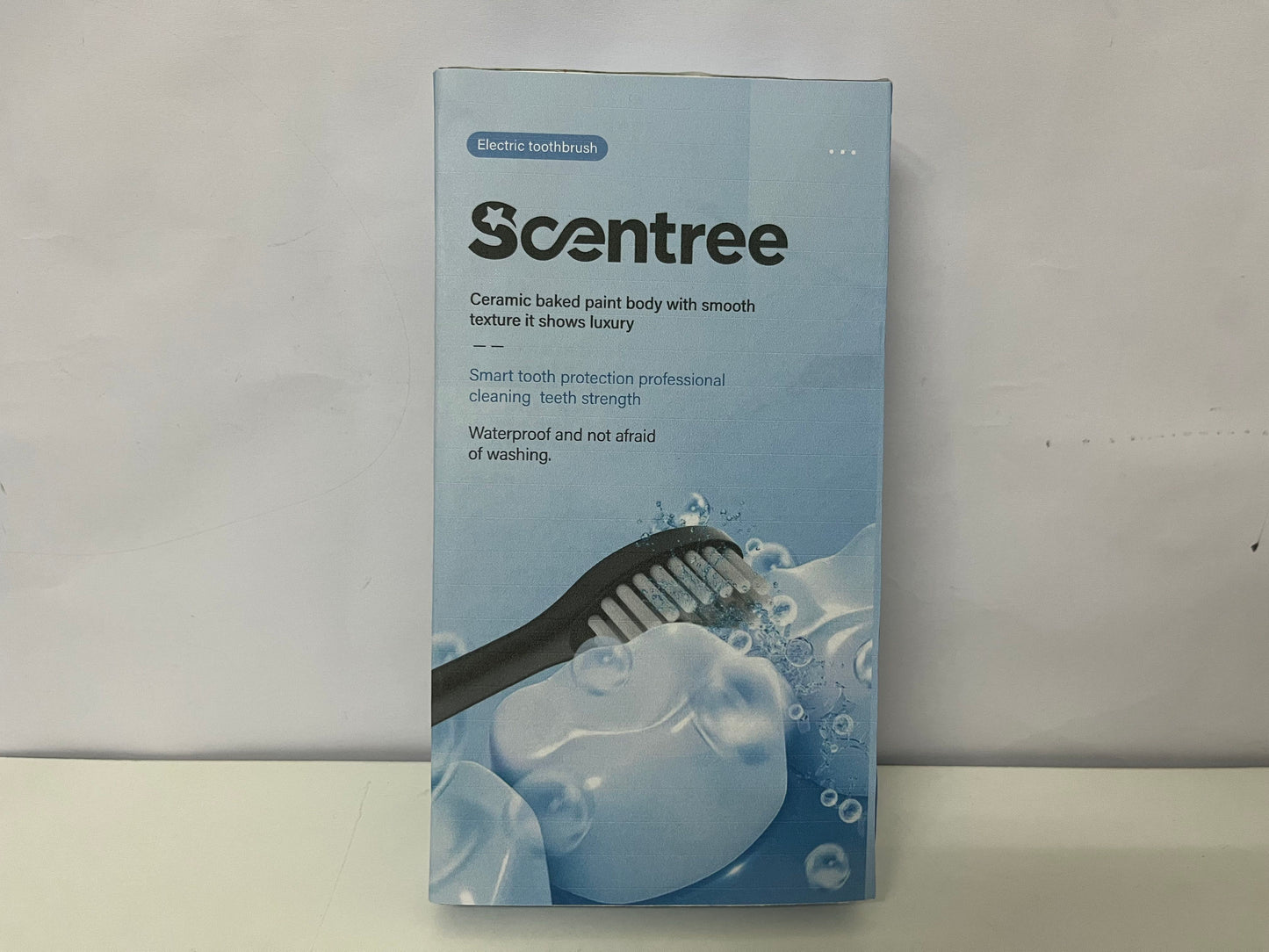 Scentree Multi-Mode Electric Toothbrush: White Ceramic Baked Paint Body with 6 Cleaning Modes & Waterproof Design – Premium Oral Care Tool for Daily Use
