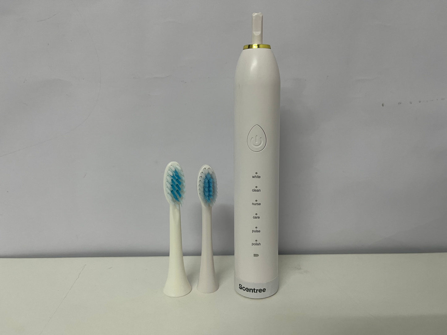 Scentree Multi-Mode Electric Toothbrush: White Ceramic Baked Paint Body with 6 Cleaning Modes & Waterproof Design – Premium Oral Care Tool for Daily Use