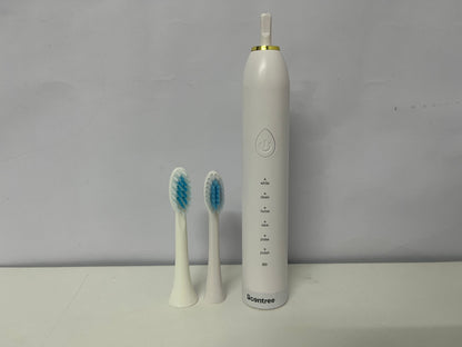Scentree Multi-Mode Electric Toothbrush: White Ceramic Baked Paint Body with 6 Cleaning Modes & Waterproof Design – Premium Oral Care Tool for Daily Use