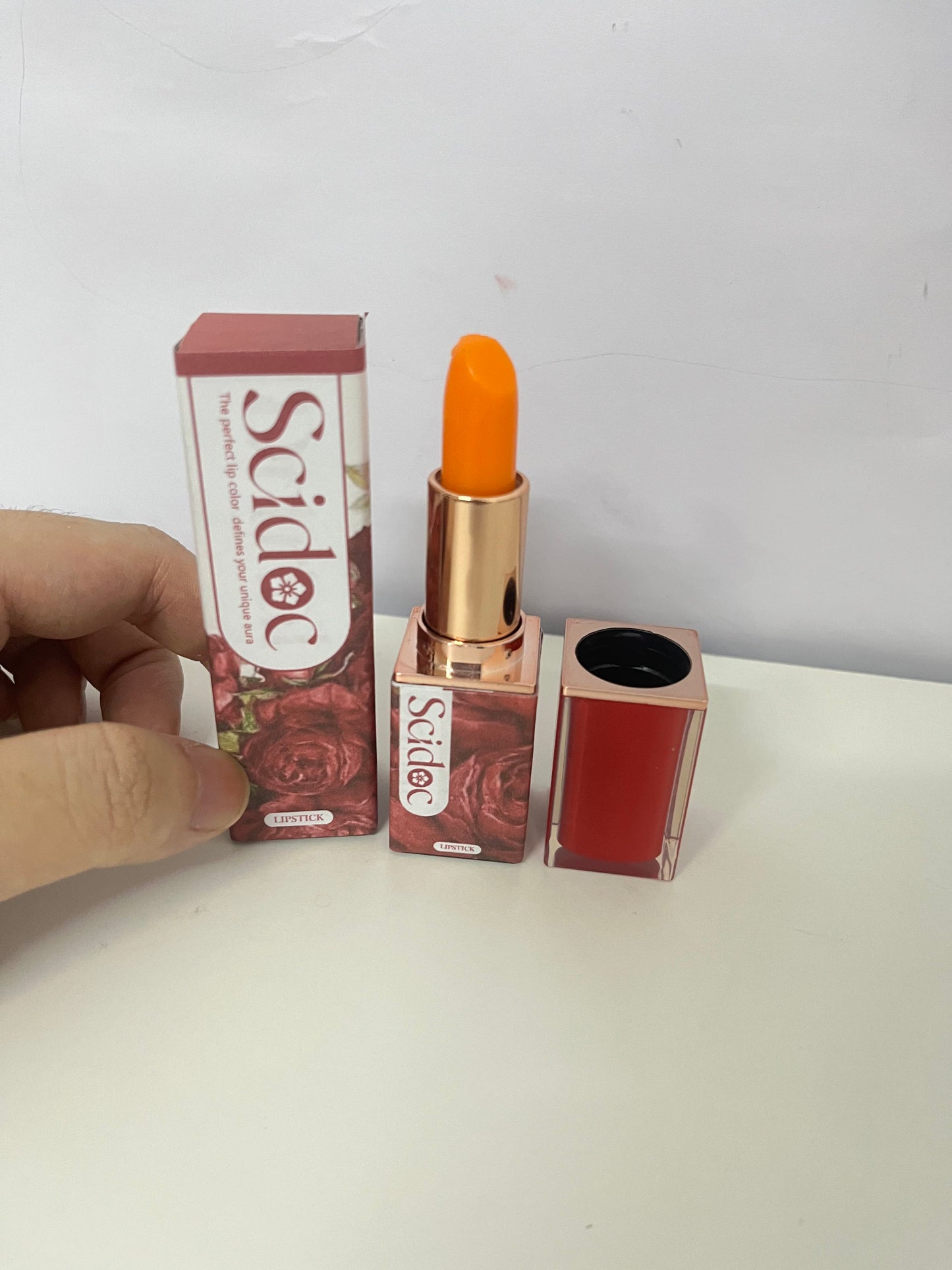 Scidoc Rose Limited Temperature-Changing Lipstick: Natural Vibe with Your Exclusive Lip Color