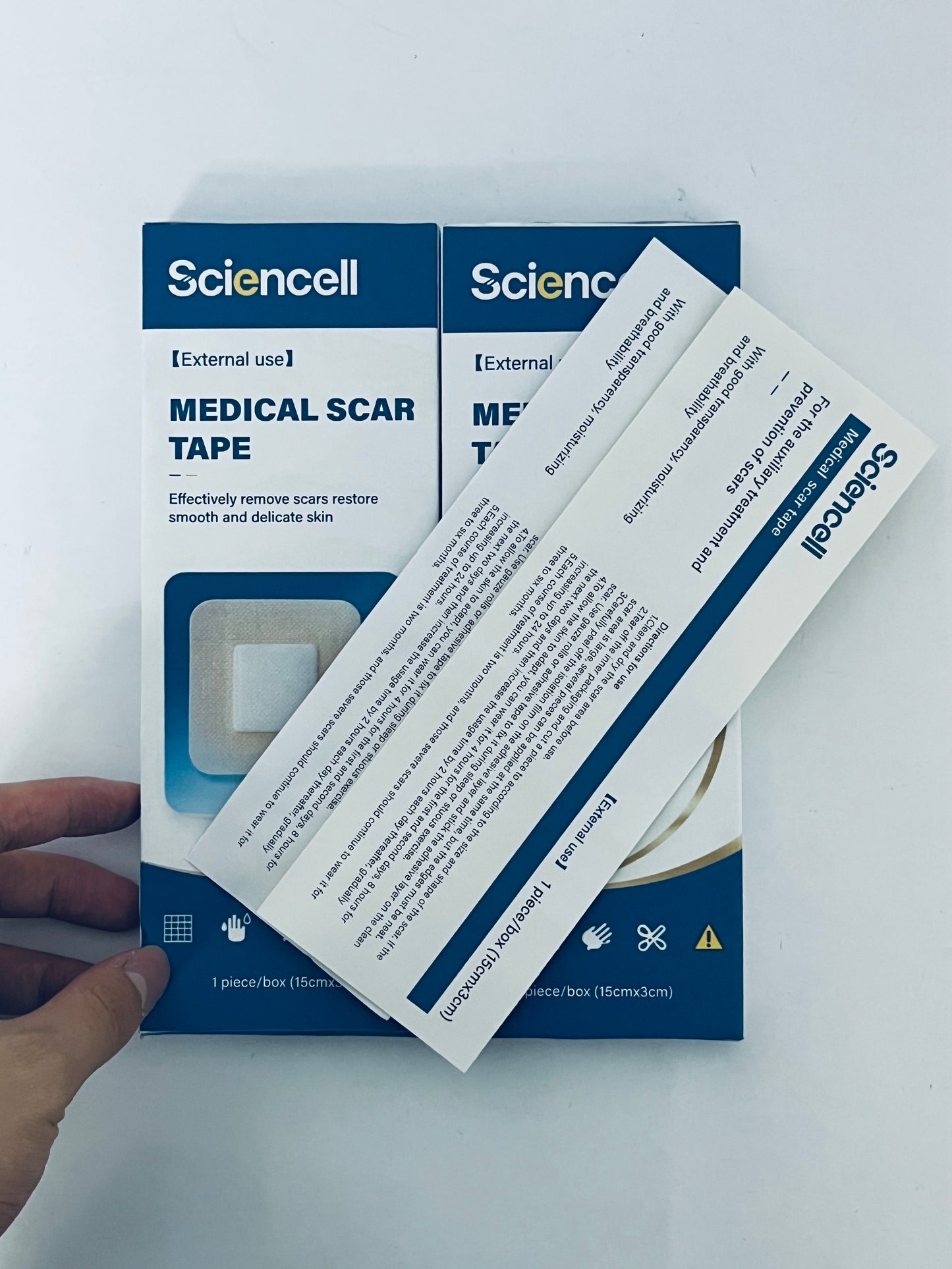 Sciencell Squares Silicone Scar Sheets – Professional-Grade, Washable & Reusable Silicone Patches for Small Hypertrophic & Keloid Scars from Trauma, Liposuction & More