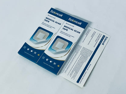 Sciencell Squares Silicone Scar Sheets – Professional-Grade, Washable & Reusable Silicone Patches for Small Hypertrophic & Keloid Scars from Trauma, Liposuction & More