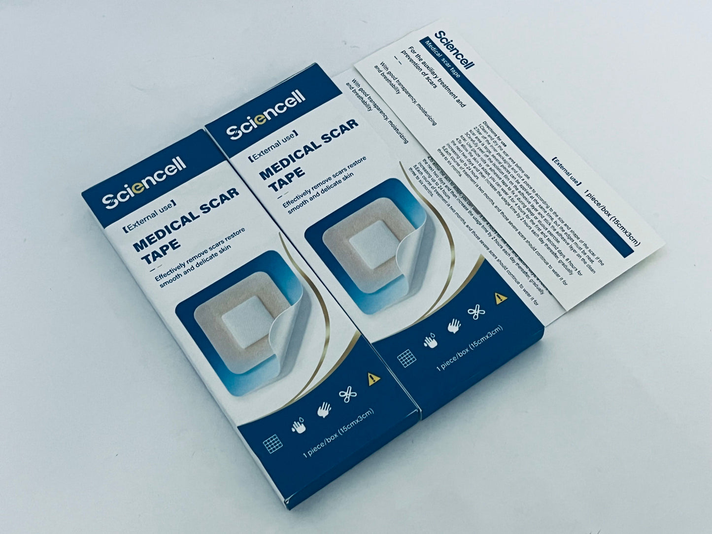 Sciencell Squares Silicone Scar Sheets – Professional-Grade, Washable & Reusable Silicone Patches for Small Hypertrophic & Keloid Scars from Trauma, Liposuction & More