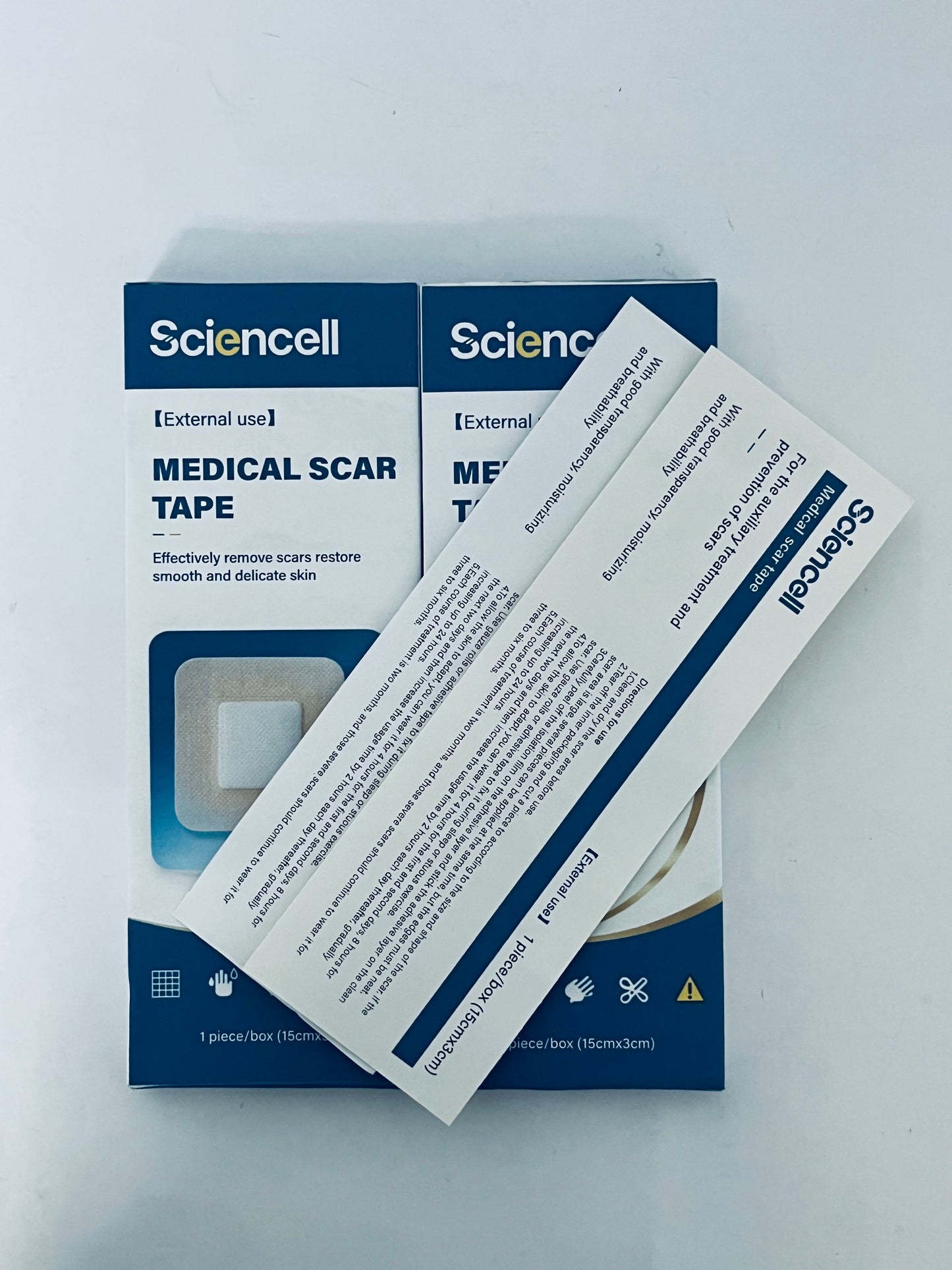Sciencell Squares Silicone Scar Sheets – Professional-Grade, Washable & Reusable Silicone Patches for Small Hypertrophic & Keloid Scars from Trauma, Liposuction & More
