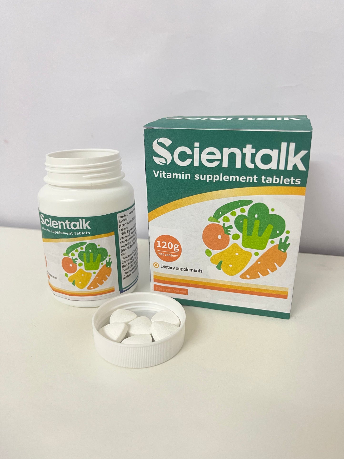 【Scientalk Vitamin Supplement Tablets】—— Daily Nutritional Boost from Vegetable-Based Formula