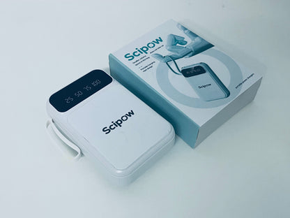 Scipow Portable Digital Display Power Bank Compact & Lightweight Lanyard Design A Thoughtful Companion for On-the-Go Charging