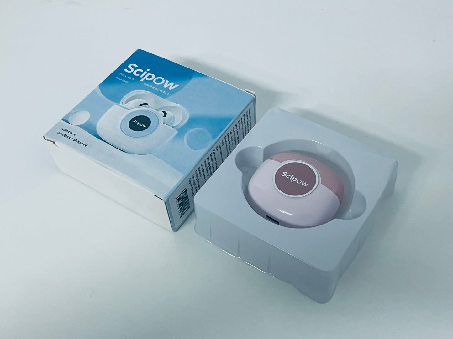 Scipow Retro-Style Wireless Bluetooth Earbuds Water/Sweat/Slip Resistant Comfortable Fit A Stylish Companion for Daily Audio