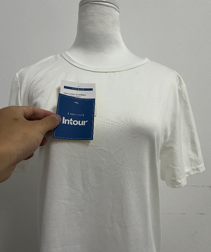 Intour Women's  T-shirts Lightweight and Soft Bamboo Viscose Curved Hem Crew Neck Smooth Trendy