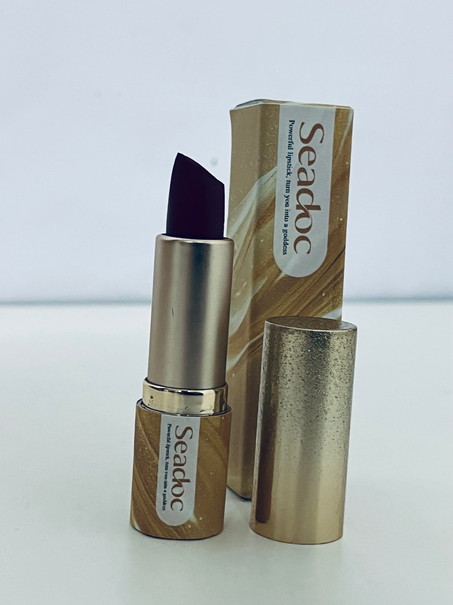 Seadoc Rich Matte Wine Lipstick High Pigmentation Luxury Packaging A Highlight for Atmospheric Makeup