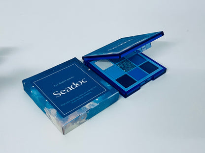 Seadoc Starry Sky Blue Eyeshadow Palette High Pigmentation & Blendable 9-Color Combination A Creative Tool for Atmospheric Eye Makeup