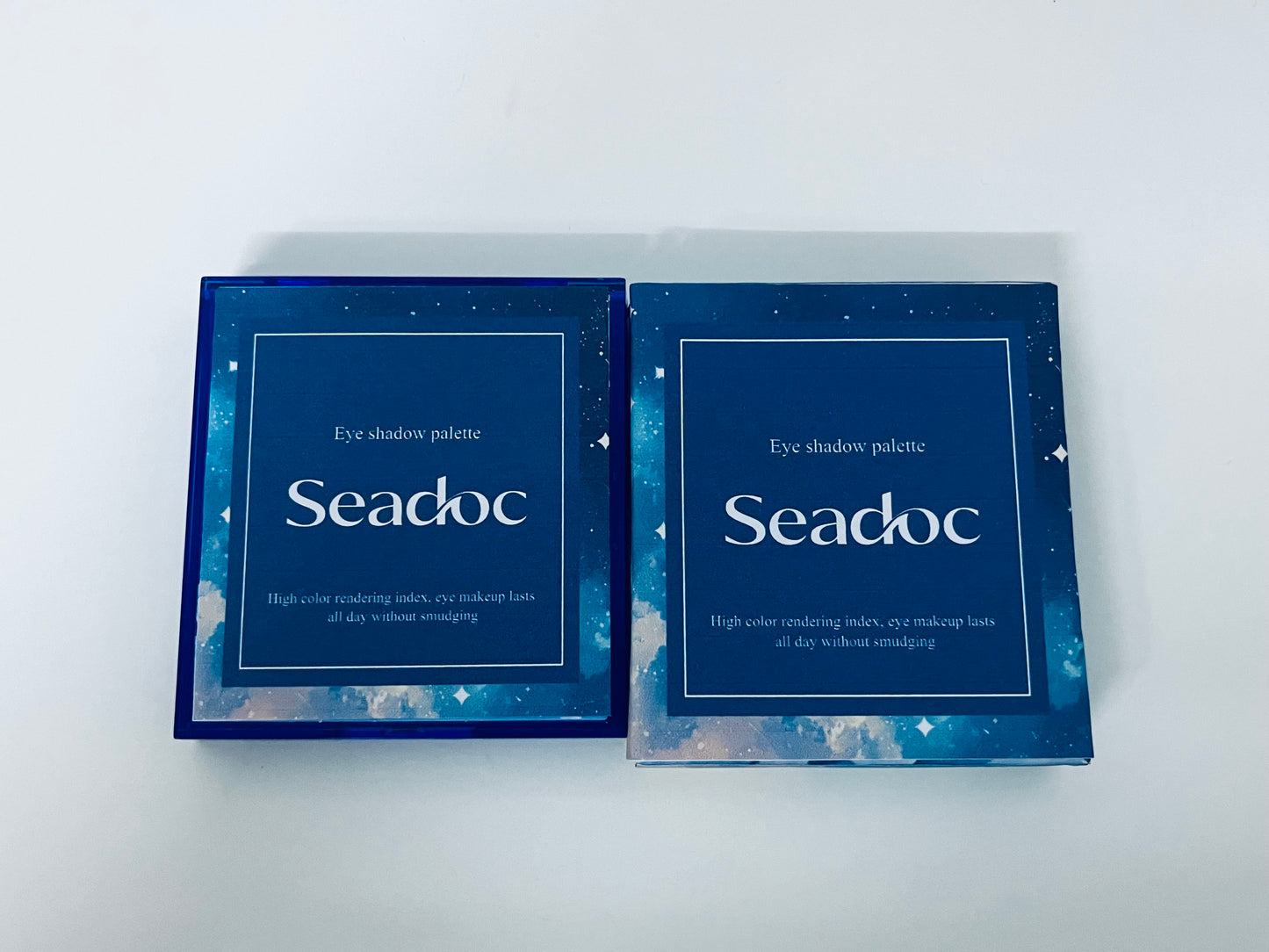Seadoc Starry Sky Blue Eyeshadow Palette High Pigmentation & Blendable 9-Color Combination A Creative Tool for Atmospheric Eye Makeup