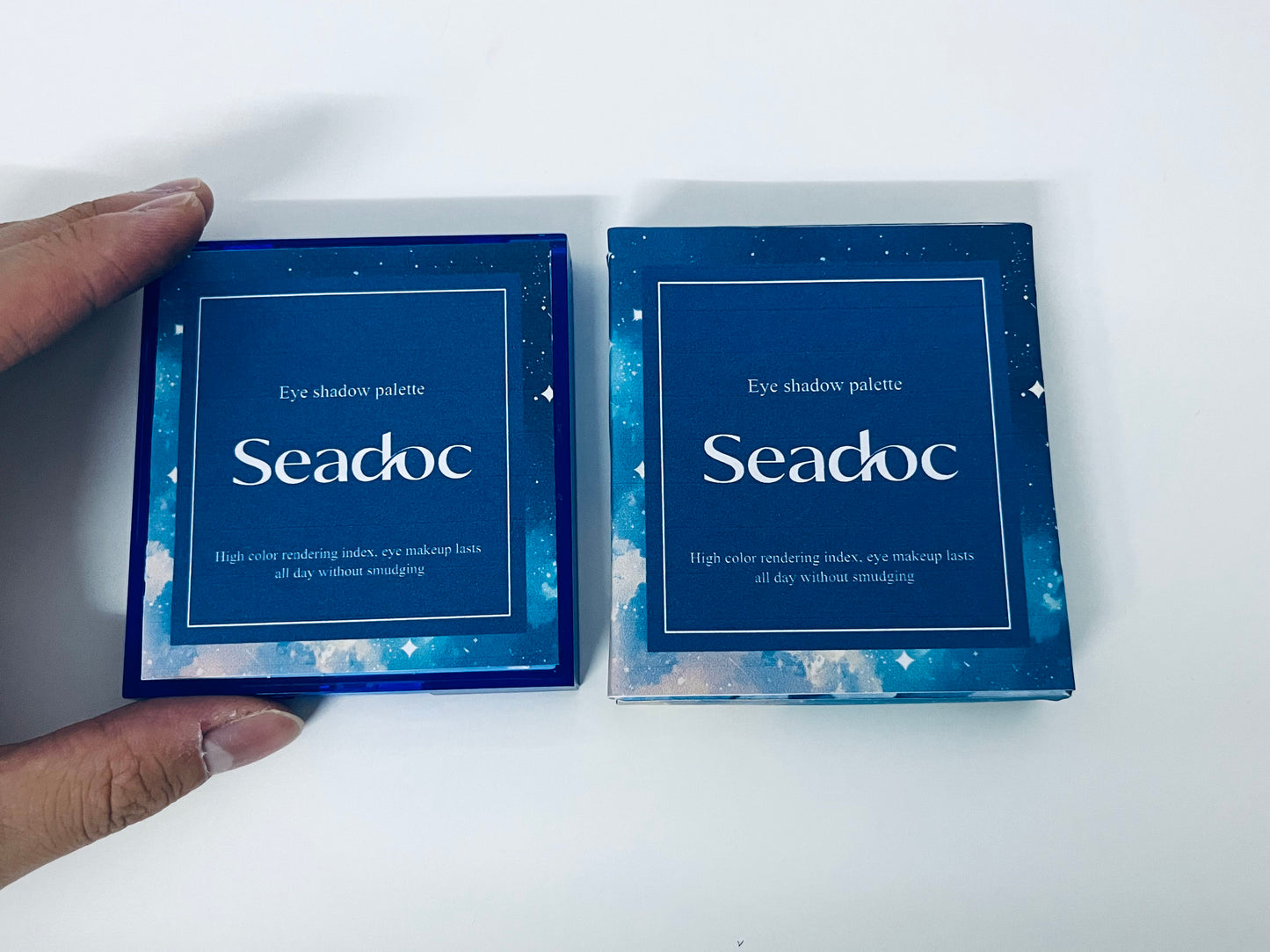 Seadoc Starry Sky Blue Eyeshadow Palette High Pigmentation & Blendable 9-Color Combination A Creative Tool for Atmospheric Eye Makeup