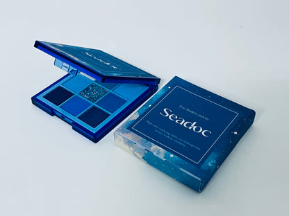 Seadoc Starry Sky Blue Eyeshadow Palette High Pigmentation & Blendable 9-Color Combination A Creative Tool for Atmospheric Eye Makeup