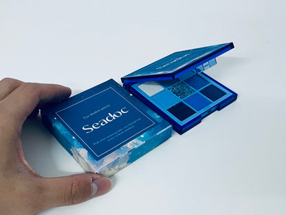 Seadoc Starry Sky Blue Eyeshadow Palette High Pigmentation & Blendable 9-Color Combination A Creative Tool for Atmospheric Eye Makeup
