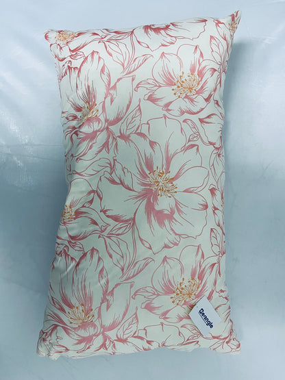 Seangle Rose Small Shredded Memory Foam Pillow for Travel and Camping - Compressible Medium Firm Bed Pillow, Breathable Cover, Machine Washable, Backpacking, Airplane and Car
