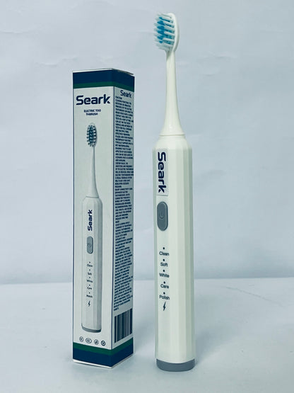 Seark Electric Toothbrush for Teeth Whitening, Gum Care, & Polishing, Light Therapy Technology for Whiter Teeth & Healthy Gums, Rechargeable [White]
