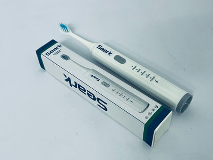 Seark Electric Toothbrush for Teeth Whitening, Gum Care, & Polishing, Light Therapy Technology for Whiter Teeth & Healthy Gums, Rechargeable [White]