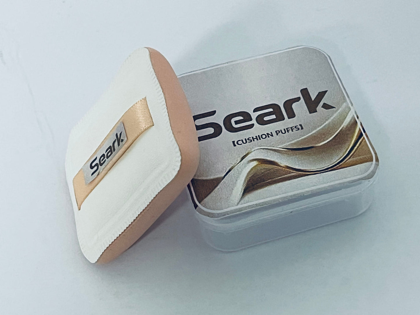 Seark 1Set Soft Makeup for Foundation Dual Use Powder Applicator for Face Powder Puff for Loose Powder Wet Dry Makeup Gentle Texture Skin Friendly Sponge