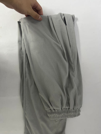 Seasonature Draped Pleated Leggings Jogging Sweatpants High Comfort Men's Casual Pants Relaxed Fit Pants