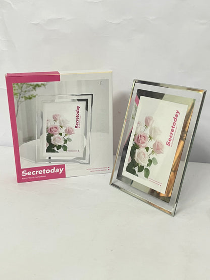 Secretoday Mirror Art Photo Frame - Minimalist Modern Home Decor Tabletop Display