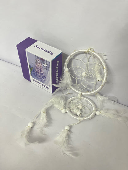 Secretoday Handmade White Dream Catcher Set | Sleep Aid for Good Dreams, Nordic Home Decor, Unique Gift Idea