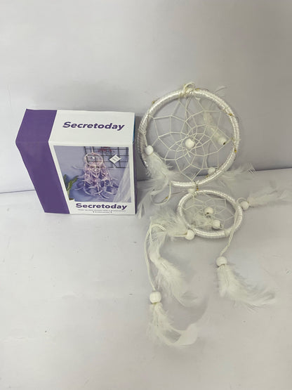 Secretoday Handmade White Dream Catcher Set | Sleep Aid for Good Dreams, Nordic Home Decor, Unique Gift Idea