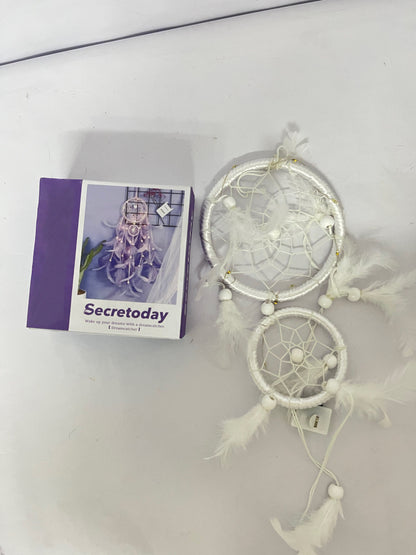 Secretoday Handmade White Dream Catcher Set | Sleep Aid for Good Dreams, Nordic Home Decor, Unique Gift Idea