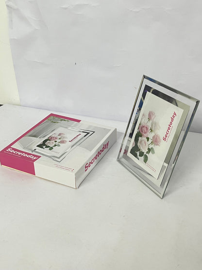 Secretoday Mirror Art Photo Frame - Minimalist Modern Home Decor Tabletop Display
