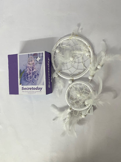 Secretoday Handmade White Dream Catcher Set | Sleep Aid for Good Dreams, Nordic Home Decor, Unique Gift Idea