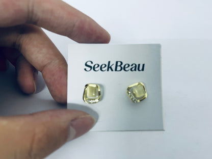 SeekBeau Small Hypoallergenic Surgical Steel Earrings for Sensitive Ears