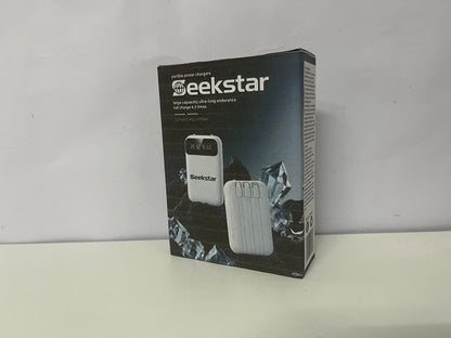 [Seekstar Portable power chargers]-Large-Capacity Built-in Cable Power Bank - 5000mAh Digital Display Portable Charger