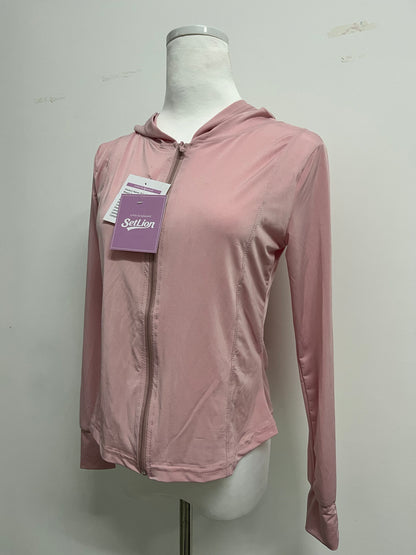 SetLion Tracksuits Women's Athletic Lightweight Full Zip Workout Jacket with Thumb Holes Long Sleeve Sun Shirt Ultraviolet-proof UPF50+