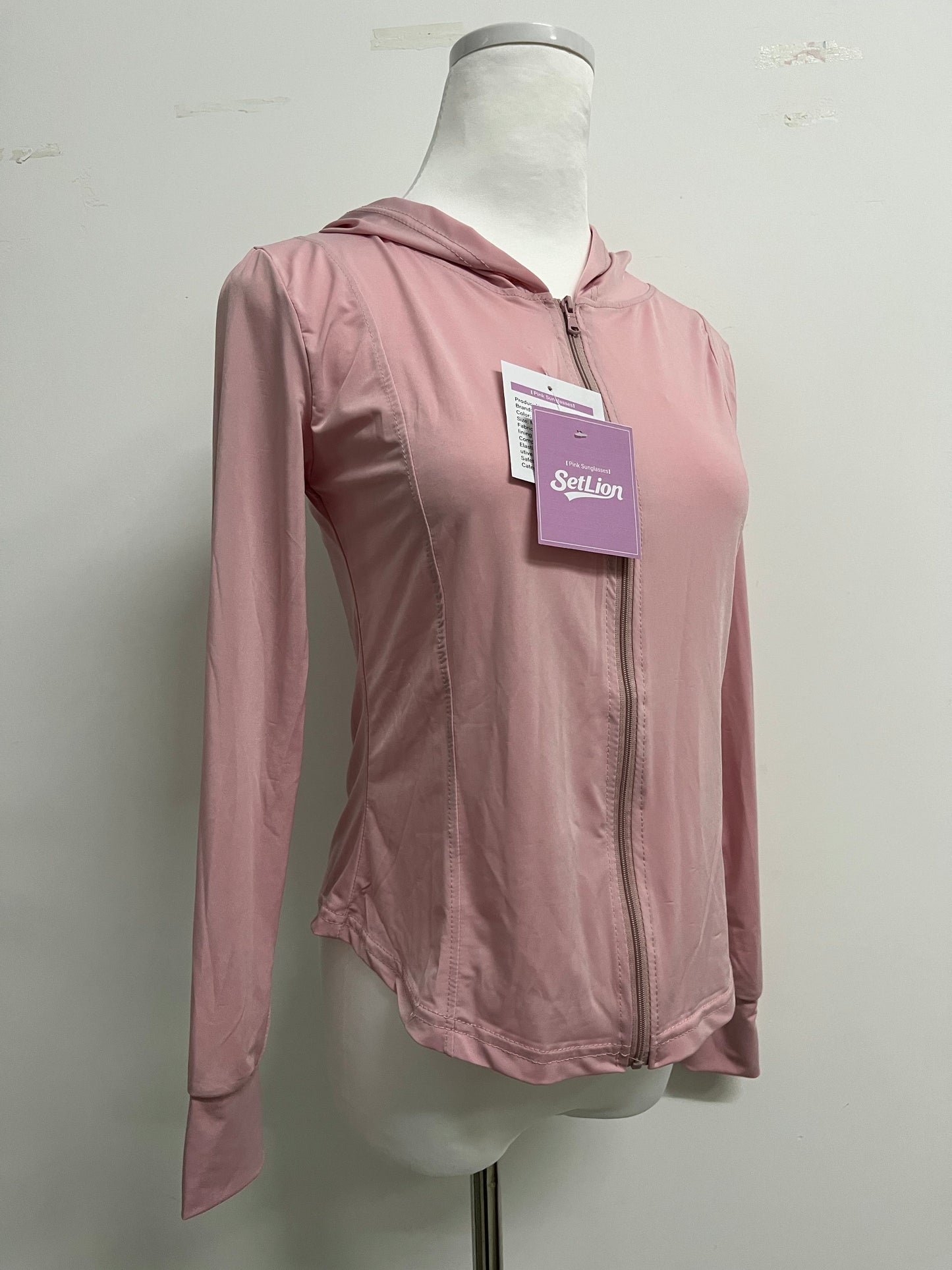 SetLion Tracksuits Women's Athletic Lightweight Full Zip Workout Jacket with Thumb Holes Long Sleeve Sun Shirt Ultraviolet-proof UPF50+