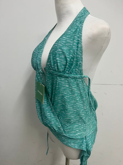 Sevengine Teal Wave Halter Swimsuit A Sexy & Comfortable Essential for Vacation & Water Activities