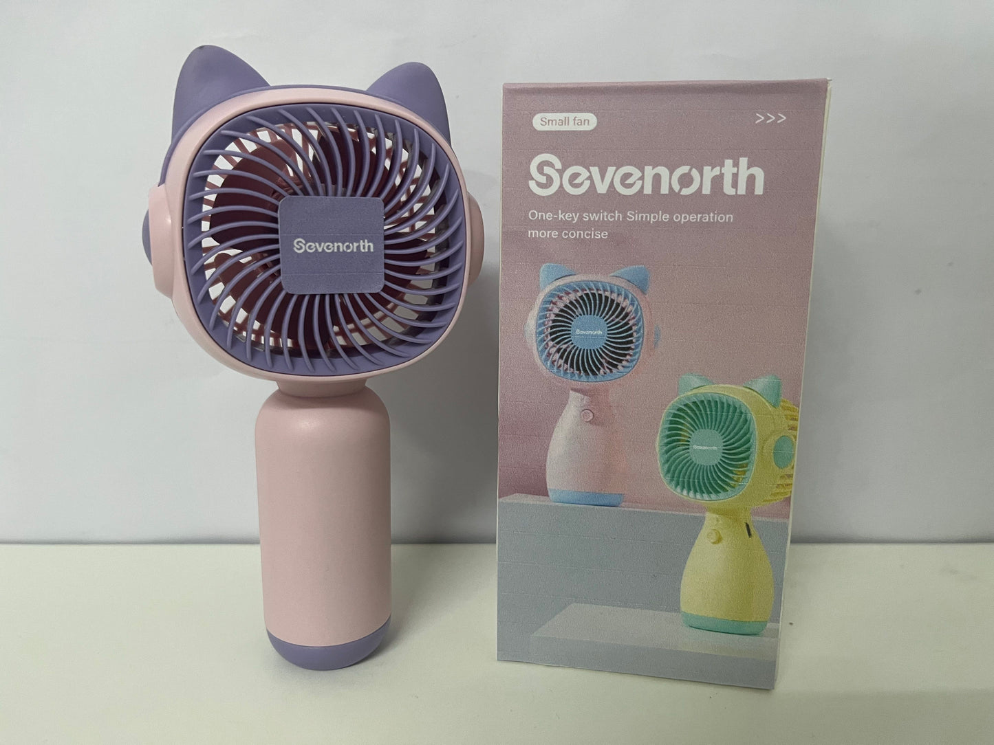 Sevenorth Cute Cat Handheld Mini Fan A Portable Cooling Essential for Summer