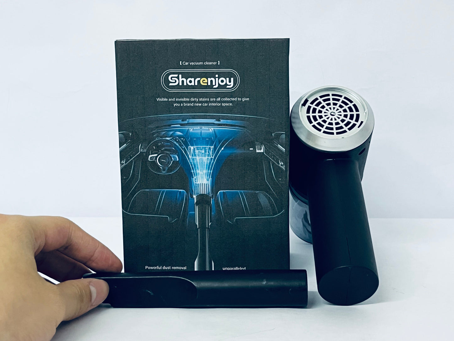 Sharenjoy Hand Vacuum for Quick Cleanup with Crevice Tool and Washable Filter