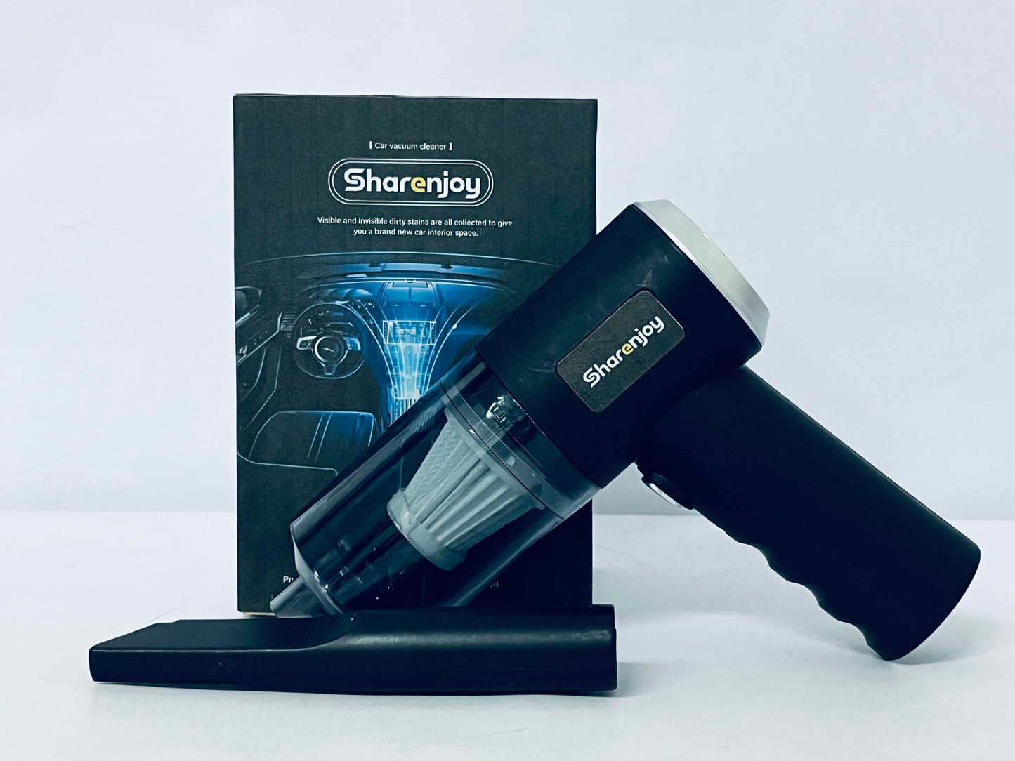 Sharenjoy Hand Vacuum for Quick Cleanup with Crevice Tool and Washable Filter