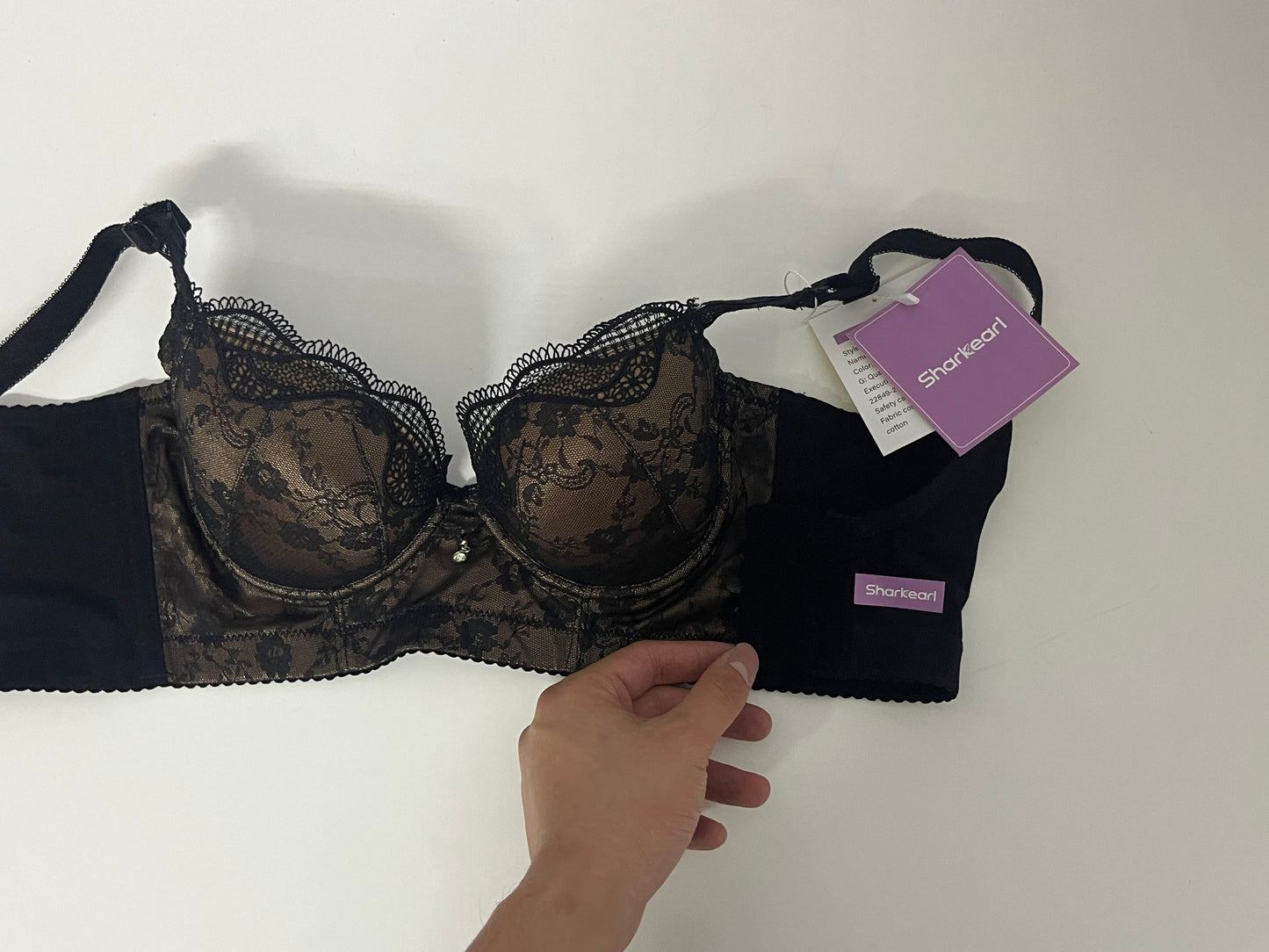 [Sharkearl Bras]——Sharkearl Lace Push-Up Bra - Sexy Breathable Side Smoothing Underwire Bra