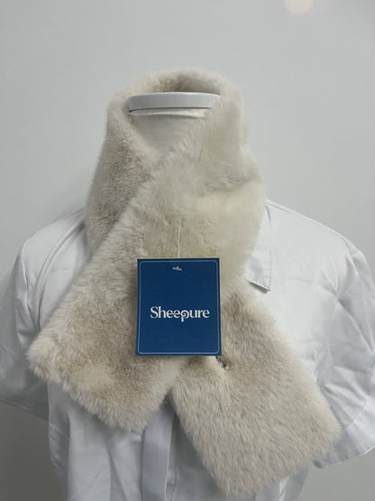 [Sheepure Scarfs]——Sheepure Faux Rabbit Fur Scarf - Soft & Skin-Friendly Winter Neck Warmer