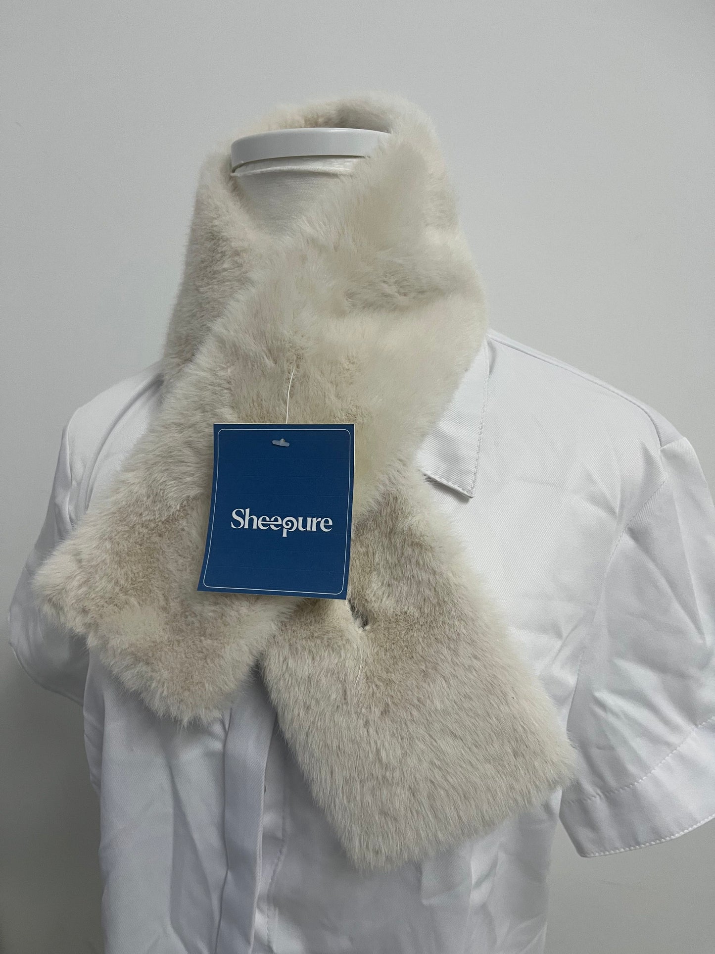 [Sheepure Scarfs]——Sheepure Faux Rabbit Fur Scarf - Soft & Skin-Friendly Winter Neck Warmer