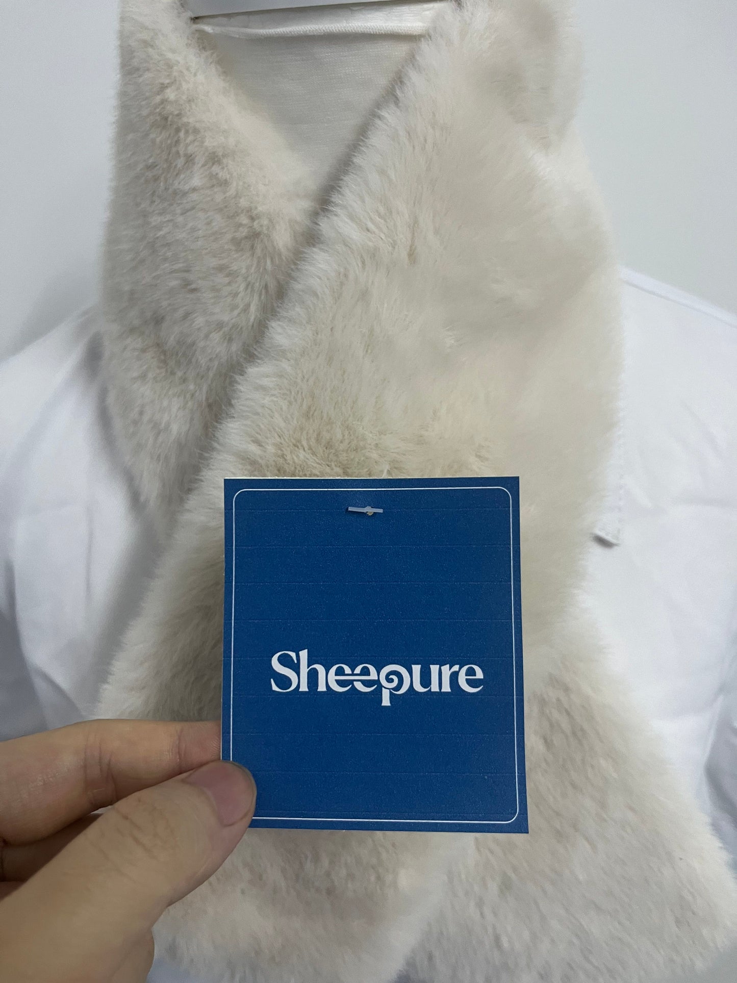 [Sheepure Scarfs]——Sheepure Faux Rabbit Fur Scarf - Soft & Skin-Friendly Winter Neck Warmer